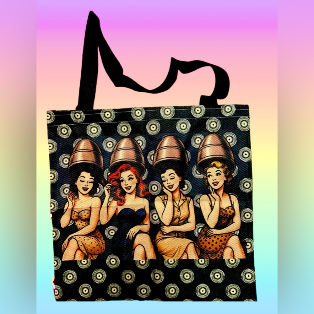 Pinup girl 
Handmade & Designed Double Sided Tote Bags